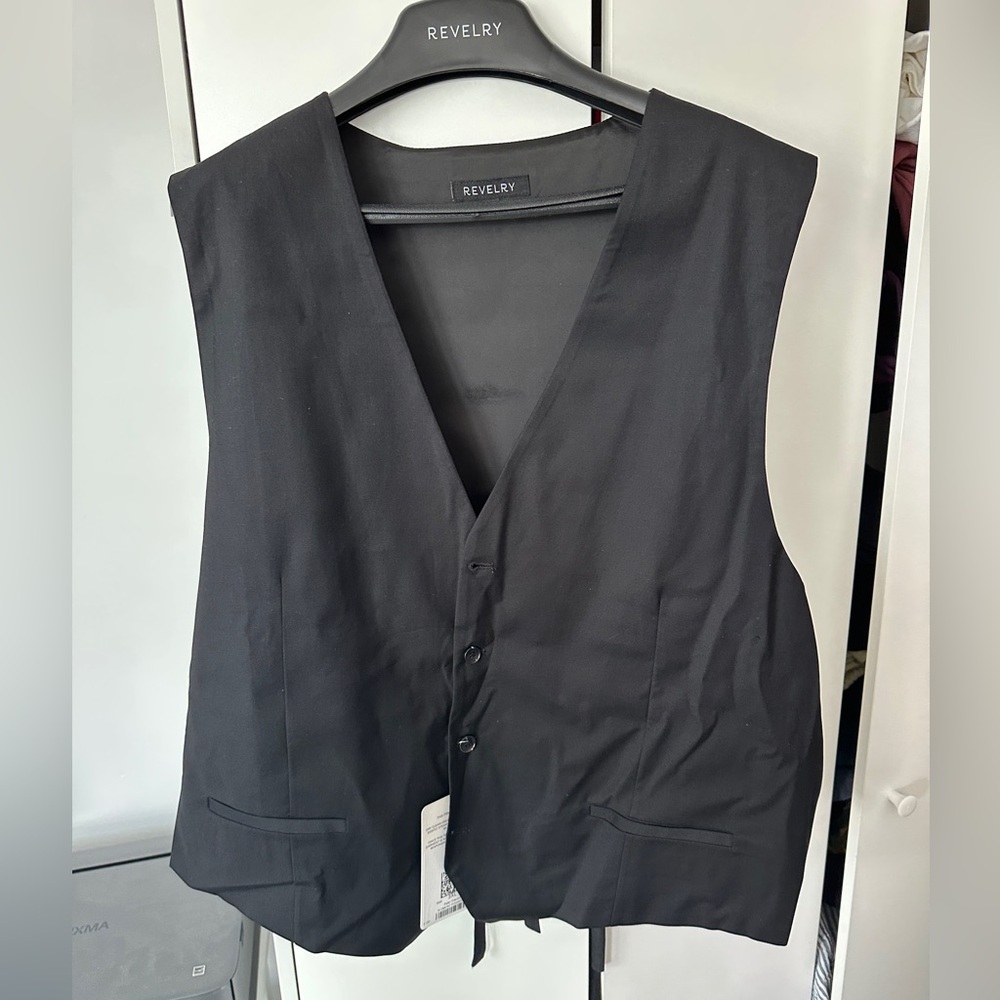 NWT Revelry Black Men's Full Suit (Jacket, Vest, Pants) - Picture 6 of 11